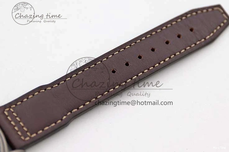 MIROTIME 0705 Mark XVIII IW327006 Titanium M+F 1:1 Best Edition Black Dial on Brown Leather Strap A Efficient 7052